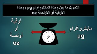 التحويل بين وحدات الكتلة - درس 47: تحويل وحدة ميكروجرام (مايكروجرام، مايكروغرام) مع الأوقية، الأونصة