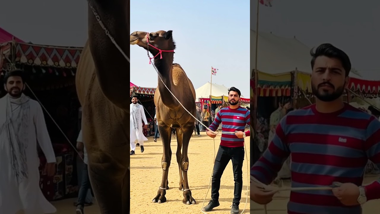 Watch the stunning Shiny Dark Maroon Mewari Camel 🐂 