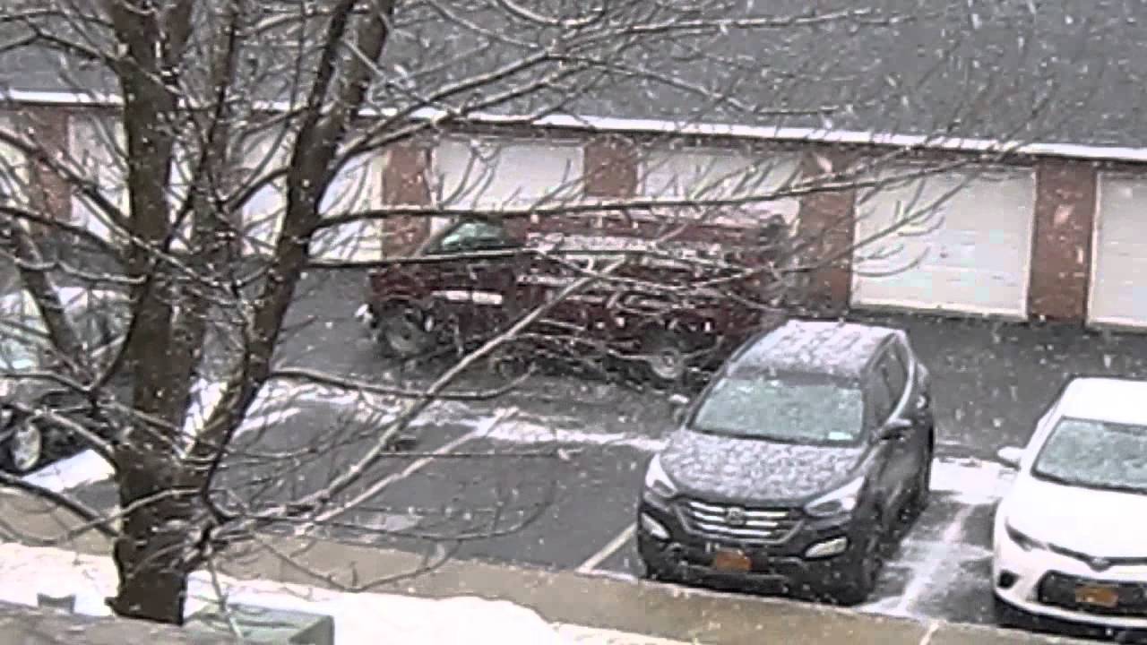 Snow Fall at Rensselaer, Albany, New York YouTube