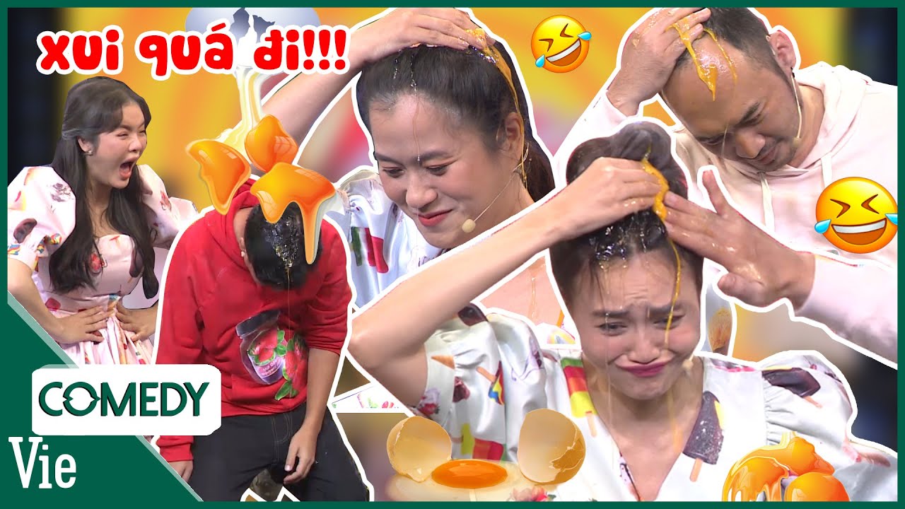 TIỆC TRỨNG SỐNG: Tiến Luật gội đầu bằng tròng đỏ, Lâm... - youtube