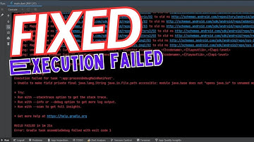How to Fix Execution failed for task 