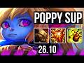 POPPY &amp; Ezreal vs PANTHEON &amp; Karthus (SUP) | KR Master | 26.10