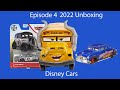 Disney Race Cars Caleb Worley Unboxing and Miss Fritter and Doc Hudson playthrough