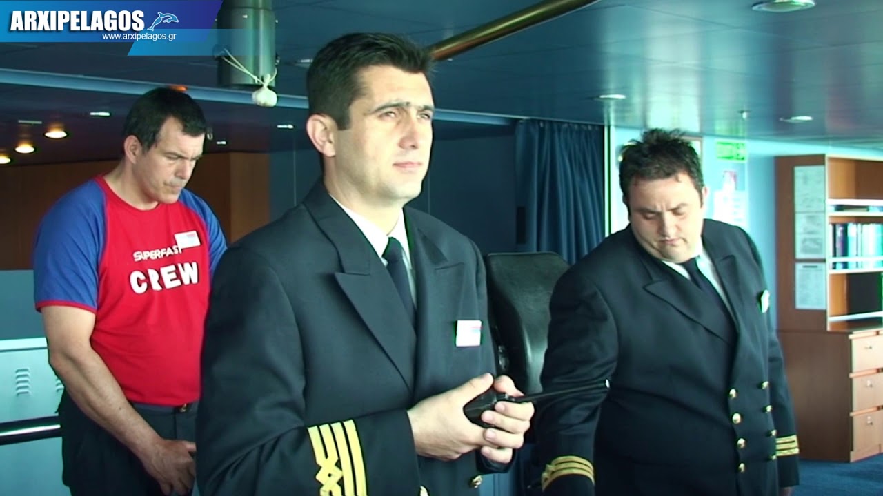 SUPERFAST II (Passenger Ship) Maneuvers in the ports from the bridge  IMO: 9458511