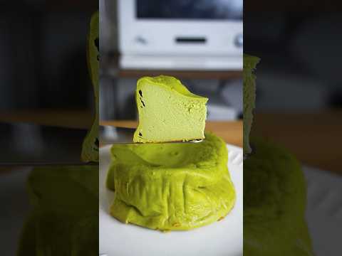材料4つ！抹茶チーズケーキ作り方！#food