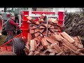 Extreme Fast Automatic Firewood Processing Machine, Amazing Modern Wood Cutting Chainsaw Machines