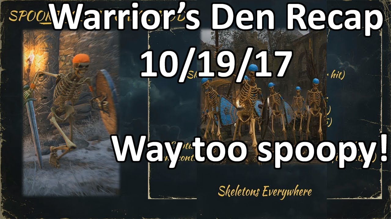 Warrior's Den Recap 10/19/17 - You won't believe how spooky!