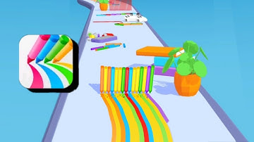 Pencil Rush 3D Max Level - All Levels Gameplay (iOS & Android) Walkthrough part 35