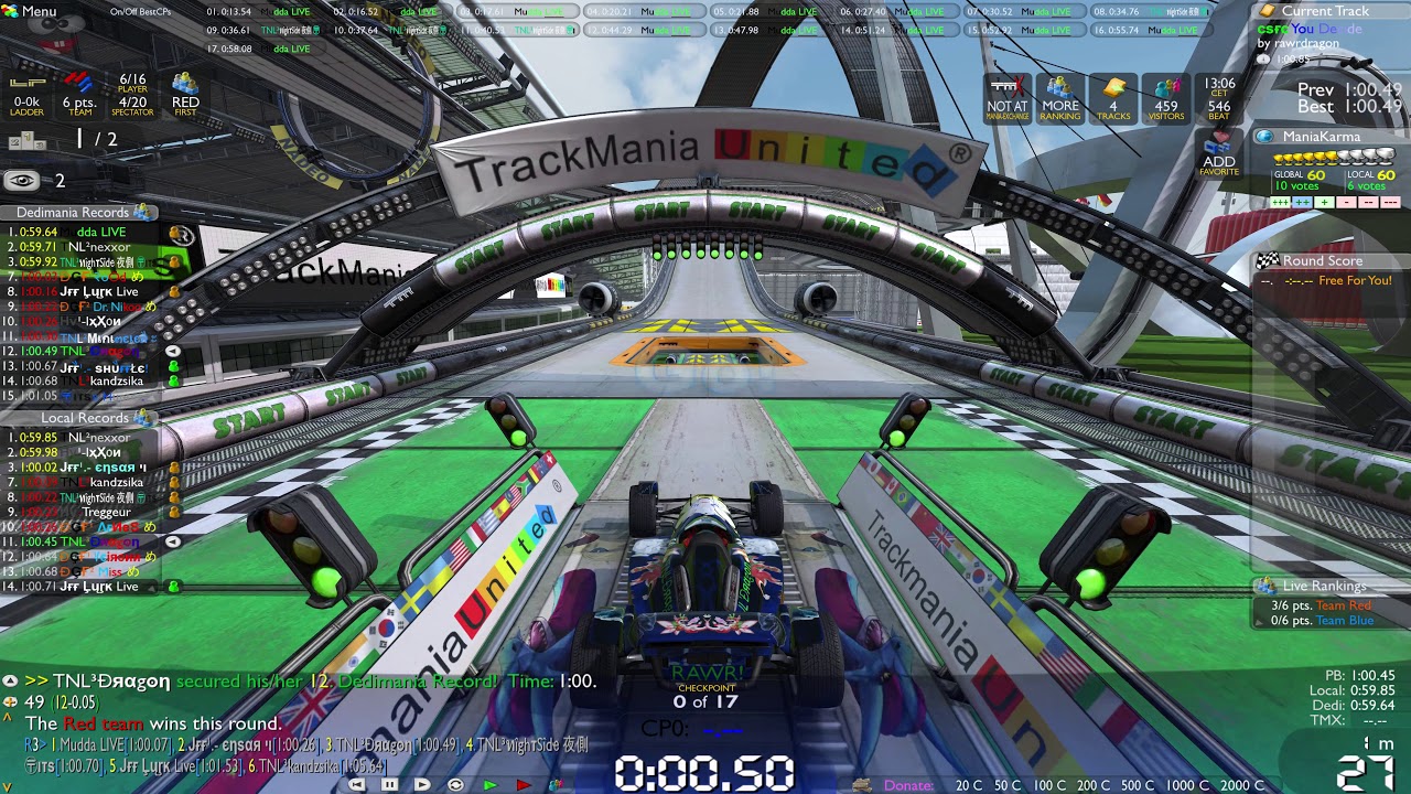 Trackmania Forever Event - CSFC - SF - TNL3 vs JFF1 (4K60/2160p60)