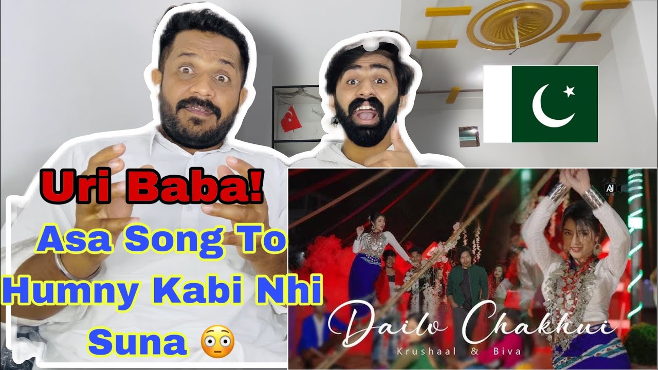 Dailo Chaukhui | Kaubru Music Video | Krushaal | Biva | Parmita | Eddie | Pakistani boys Reaction