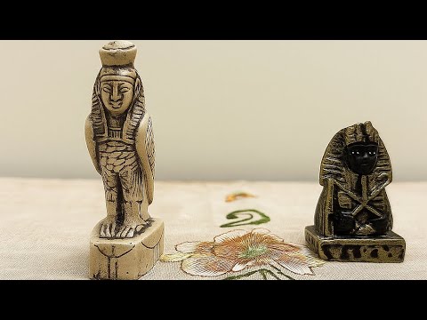 عمل قالب سيليكون والجبس لتمثال حورس خطوة بخطوة        