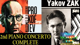 PROKOFIEV Piano Concerto No 2 YAKOV ZAK ~ restored and stereophonized by ARKSOUNDTEK 2023
