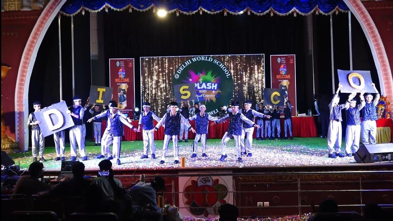 5th Boys Disco Theme Dance / DWS Annual Day Gachibowli 2025 - YouTube