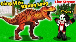 REDHOOD VÀ MỀU THỬ THÁCH SINH TỒN CÔNG VIÊN KHỦNG LONG TRONG MINECRAFT*MỀU SỐNG VỚI KHỦNG LONG MCPE