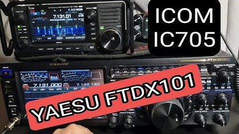 YAESU FTDX101 with ICOM IC-705