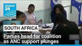 South Africa heads for coalition as ANC support plunges • FRANCE 24 English