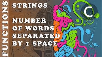 Algorithmics & Programming - Exercise - Number of Words separated by 1 space