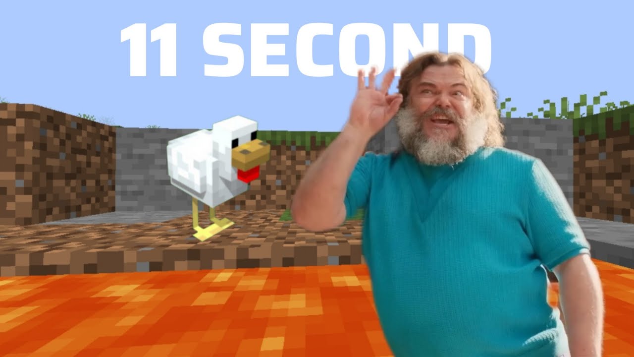Minecraft Movie Lava Chicken SPEED RUN || WORLD RECORD