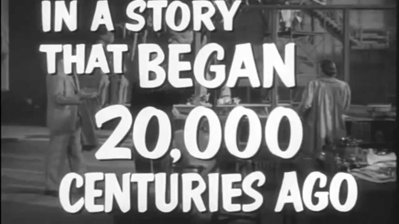 THE CAT FROM 20,000 FATHOMS - Attacks a model railroad town