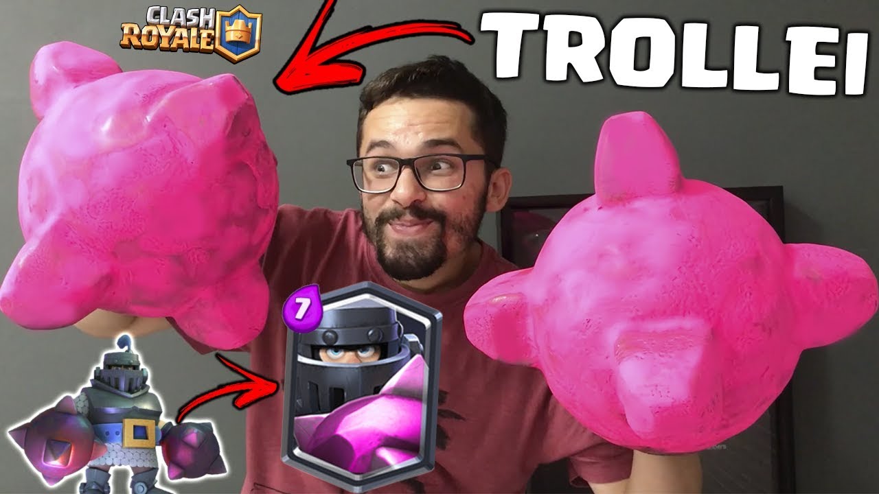 TROLLEI MEU IRMÃO PINTEI AS LUVAS DO MEGA CAVALEIRO DO CLASH ROYALE jogos friv