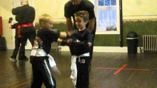 Tiny Tigers sparring