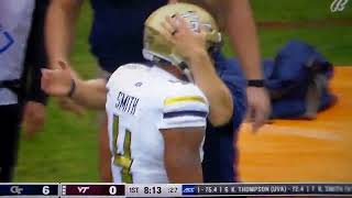 Georgia Tech RB Dontae Smith 29 yard TD run vs. Virginia Tech