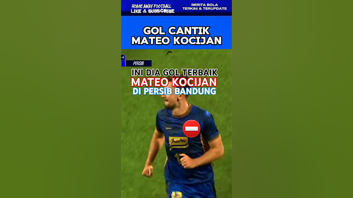 Gol Cantik Pemain Persib Mateo Kocijan #shorts