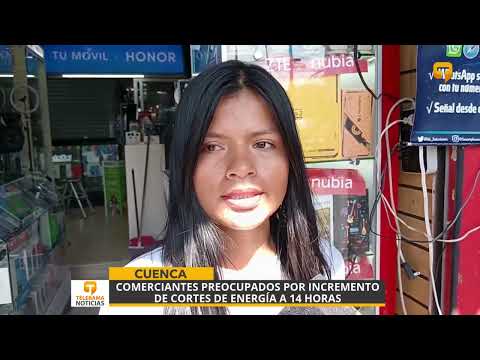 Comerciantes preocupados por incremento de cortes de energía a 14 horas