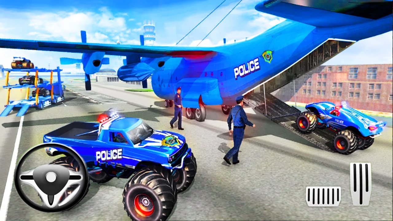 Police Monster Truck Transport - Police Cargo Transports Truck - Android Gameplay