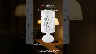 Video - ZYTA FOOT E14 con motivo grafico artistico floreale