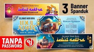 Spanduk IDUL ADHA 1446 / 2025 - Free CorelDRAW File #EdukasiGrafis