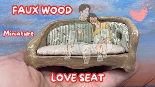 DIY miniature love seat 💕 Part 2 spiral stairs