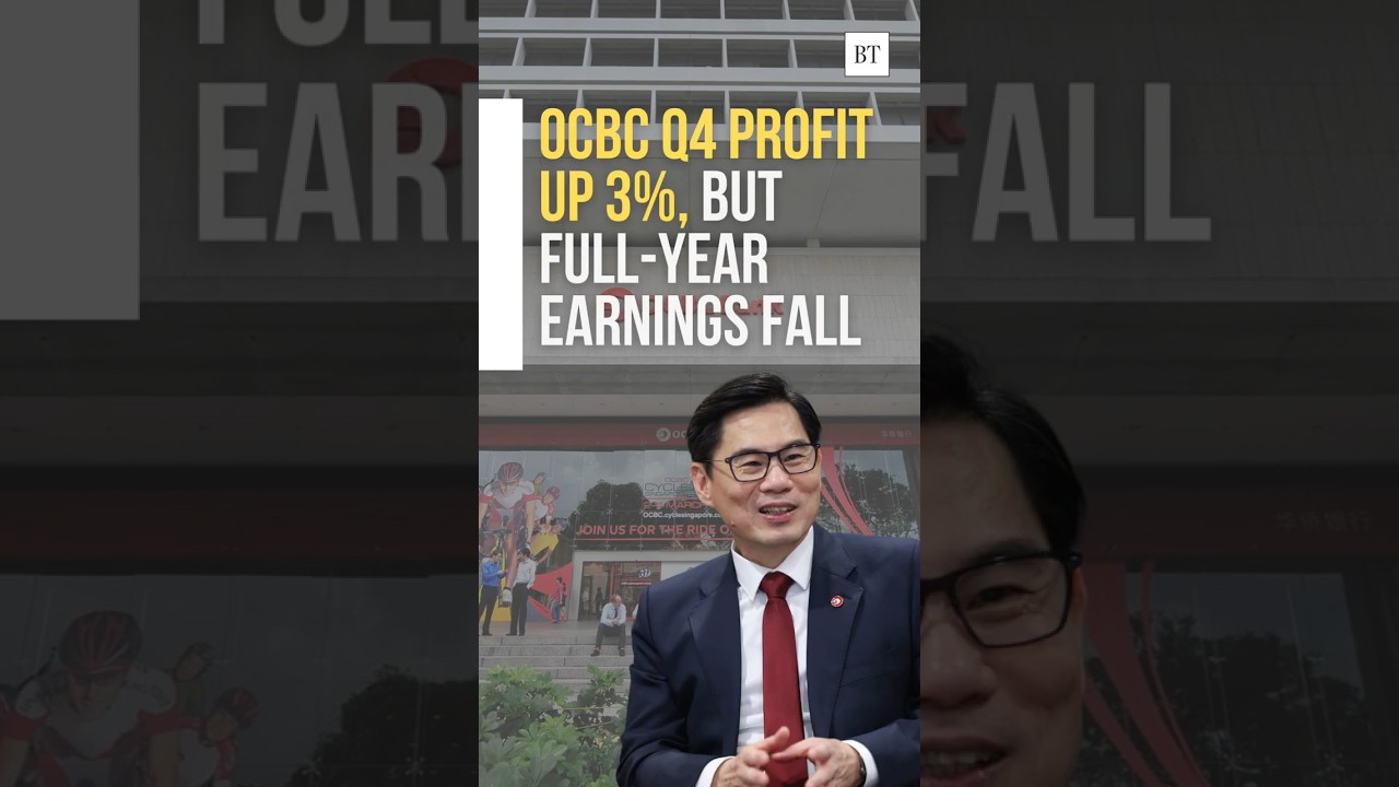 OCBC Q4 profit up 3%, but full-year earnings fall