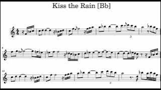 Kiss The Rain - Saxophone Backing Track [Bb] 반주영상