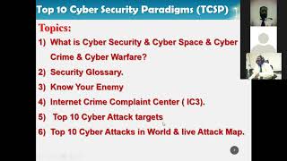 Top 10 Cyber Security Paradigms TCSP