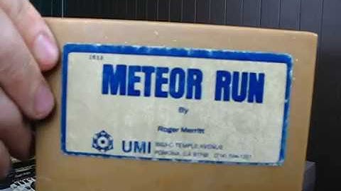 Meteor Run  for the VIC 20