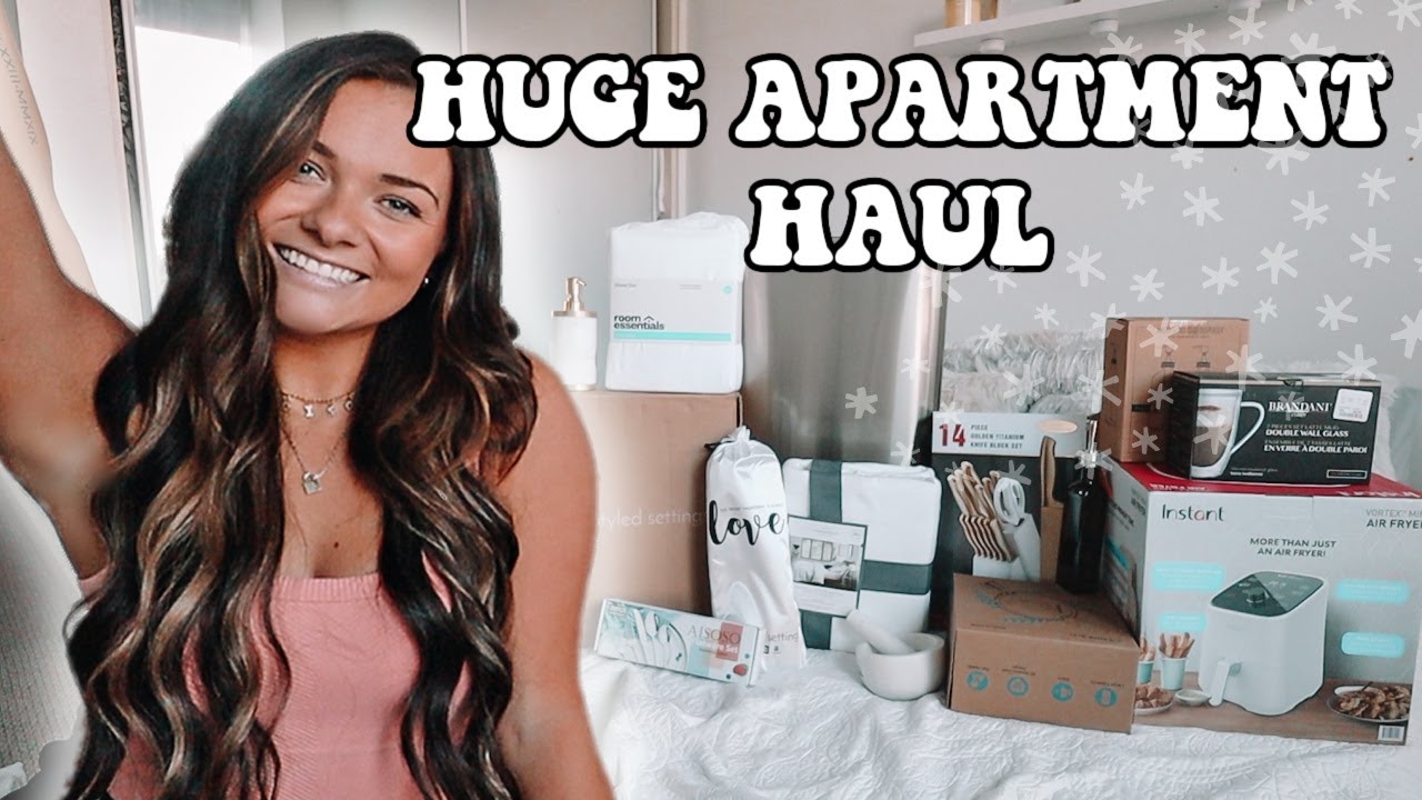 HUGE APARTMENT ESSENTIALS HAUL | Amazon, Target, Home Goods + more