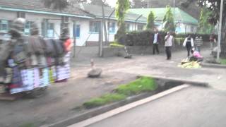 Driving through Arusha