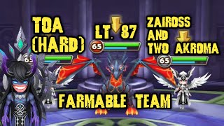 Boss Toa Hard Lt. 87 Zaiross And Two Akroma Farmable Team