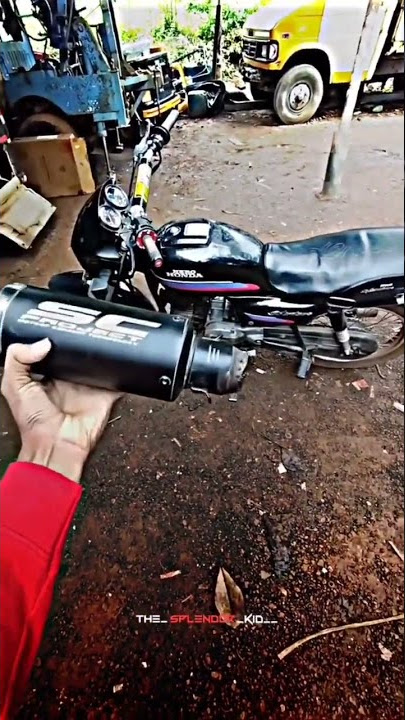 SC Exhaust in splender 😍 #shorts #scprojectexhaust #exhaust #splendor