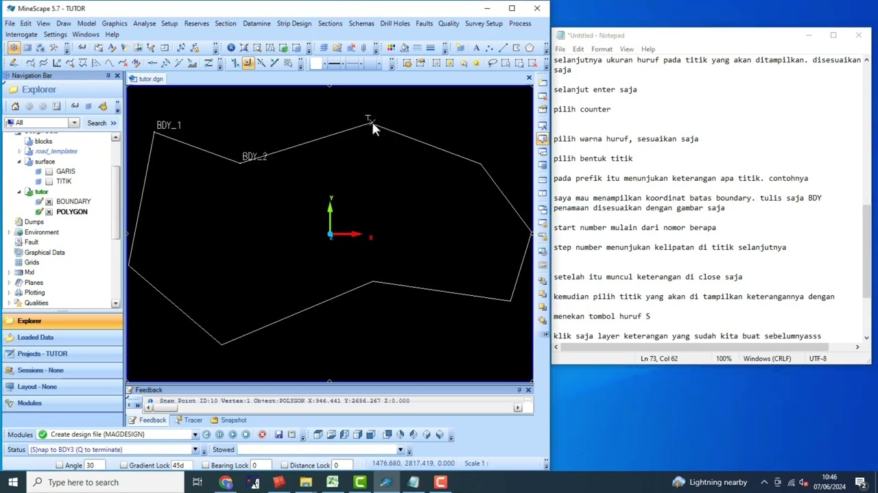 Tutorial pengunaan refannot pada aplikasi minescape 5.7