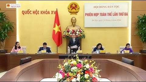 Phiên họp toàn thể lần thứ 3 của Hội đồng Dân tộc