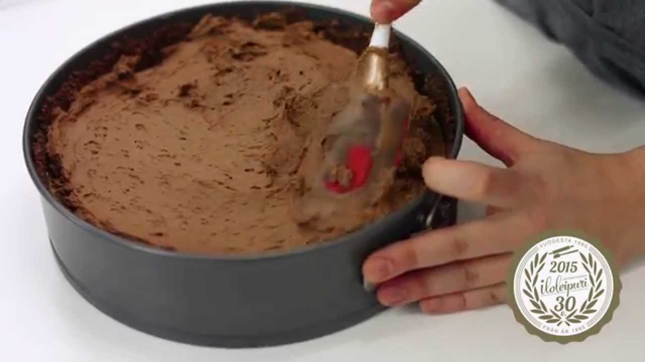 Kolmen suklaan juustokakku