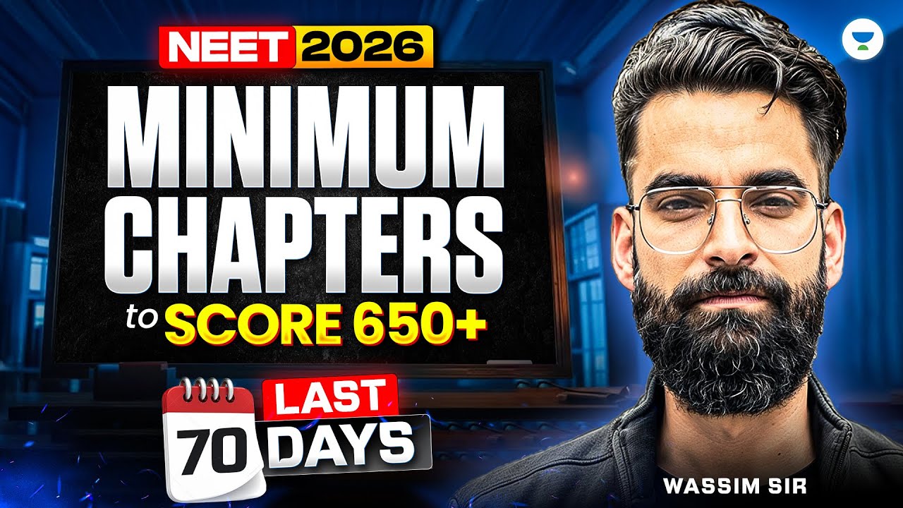 😱 Minimum Chapters to Score 650+ in NEET 2026! Wassim Bhat
