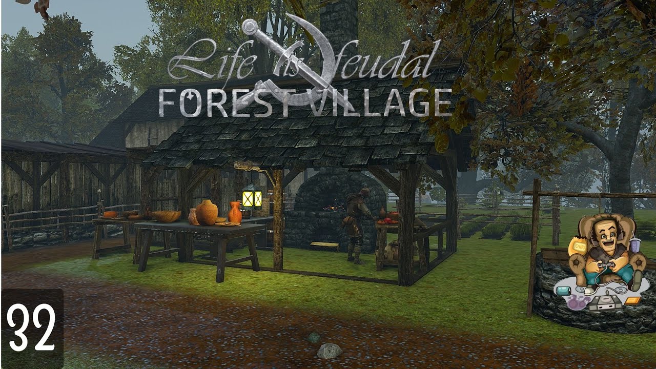 Life Is Feudal Forest Village Ep32 - Testing Kitchen and Terraforming Mods
