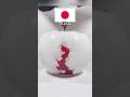 Japan Flag Ink Drop 🌸🇯🇵 | Mesmerizing Red &amp; White Water Art #shorts #experiment #colormixing