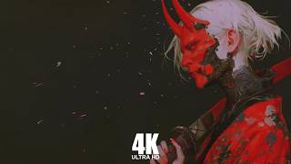 1 Hour Cyberpunk Red Oni Mask 4K Resolution YourLiveWallpaper ForPC #wallapaper  #livewallpaper