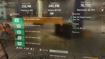 THE DIVISION - NEW GEAR SET SEALED CACHE OPENING!! NEW 1.4 WEAPON & GEAR SEALED CACHE OPENING