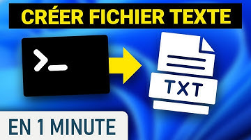Créer un fichier texte en ligne de commande sur Windows