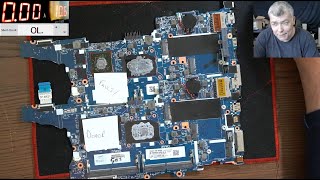 Fixing laptop board with no laptop around - HP Elitebook 350 G3 motherboard repair, no power repair